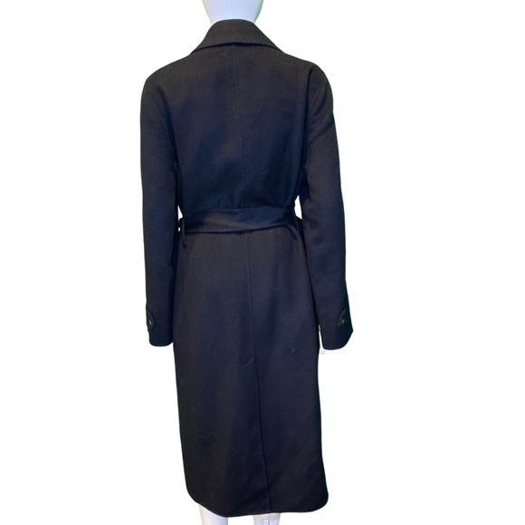 NWT Reiss Navy Brooks Belted Wool Blend Coat -Sz 10 - Picture 6 of 12